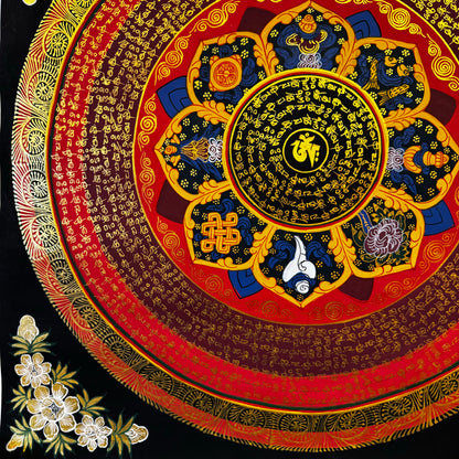 Tibetan Art Mantra mandala