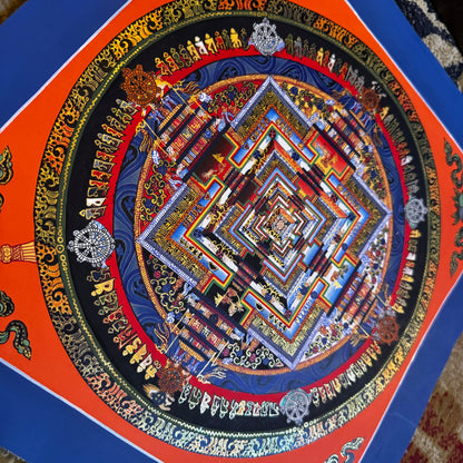 Small Size Beautiful Art/ Kalachakra Mandala ( WHEEL OF TIME )