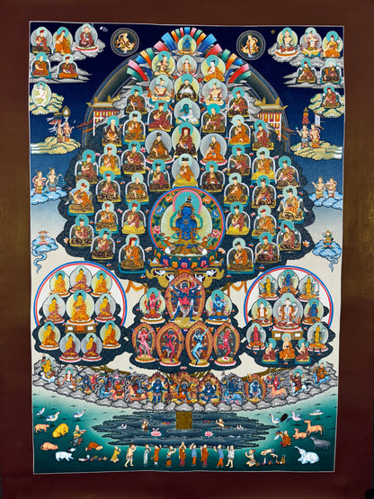 Special Thangka/ Kagyu Refuge Tree/ Vajra Dhara Tree