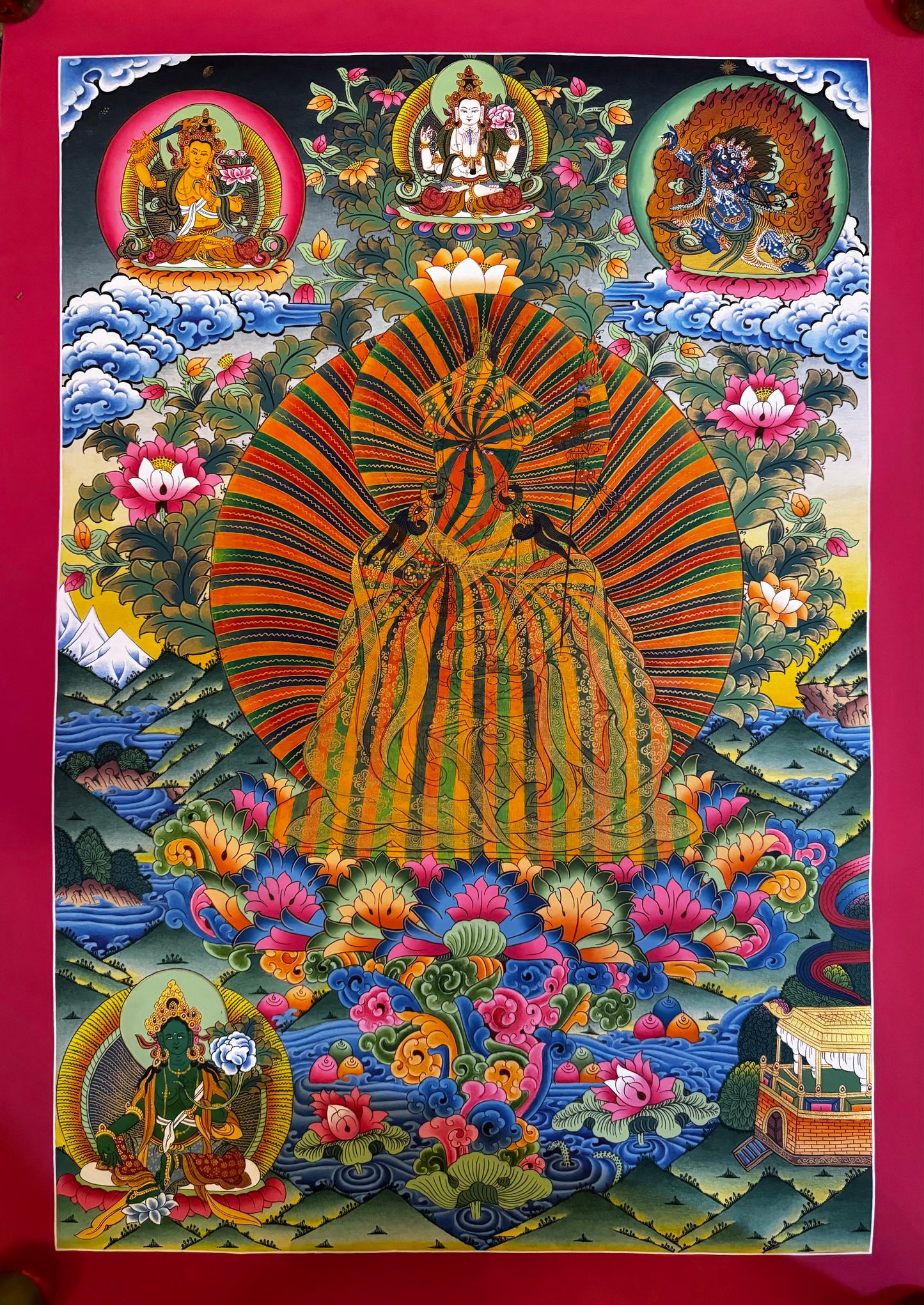 Guru Rinpoche in Rainbow body