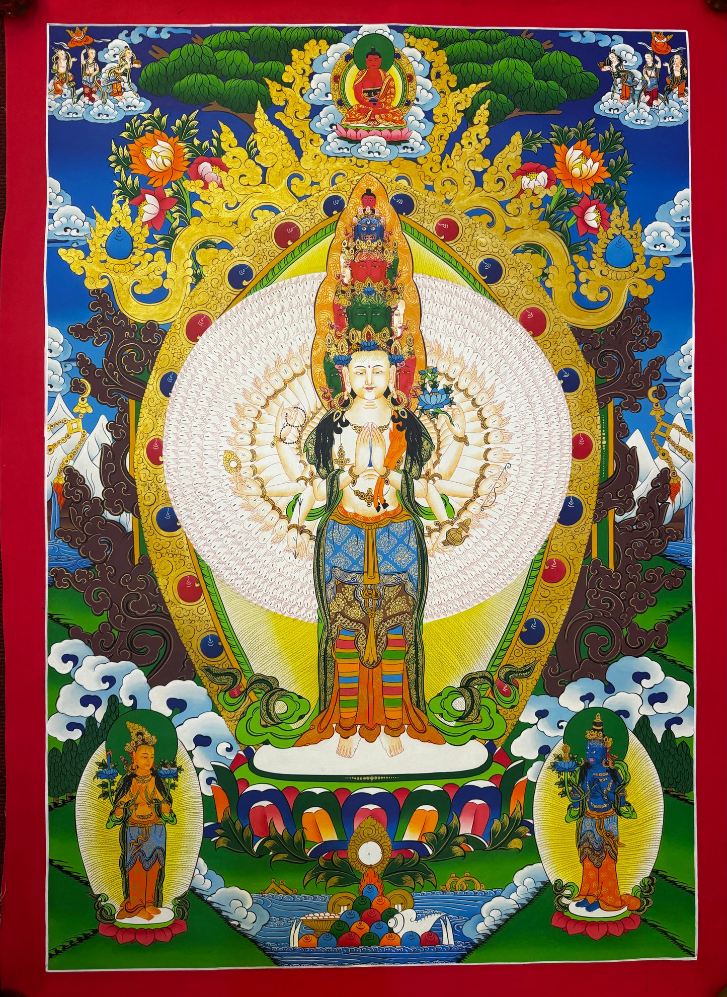 Original Hand-Painted Thangka Art Lokeshwor