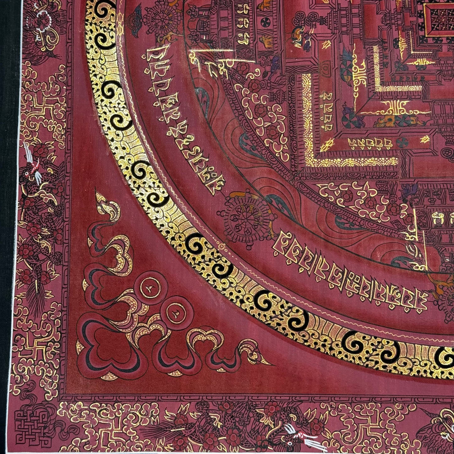 Beautiful Hand-Painted kalachakra Mandala Thangka