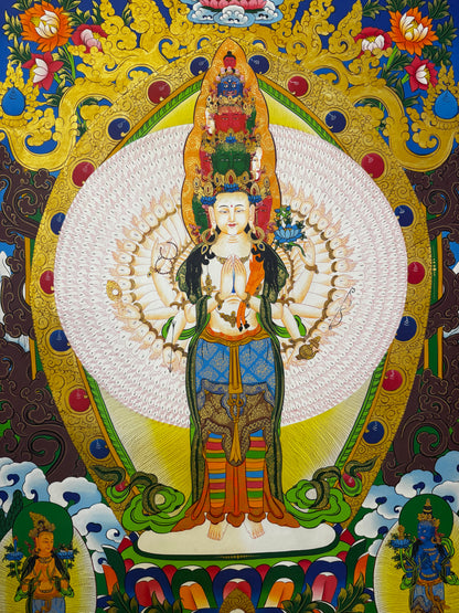 Original Hand-Painted Thangka Art Lokeshwor