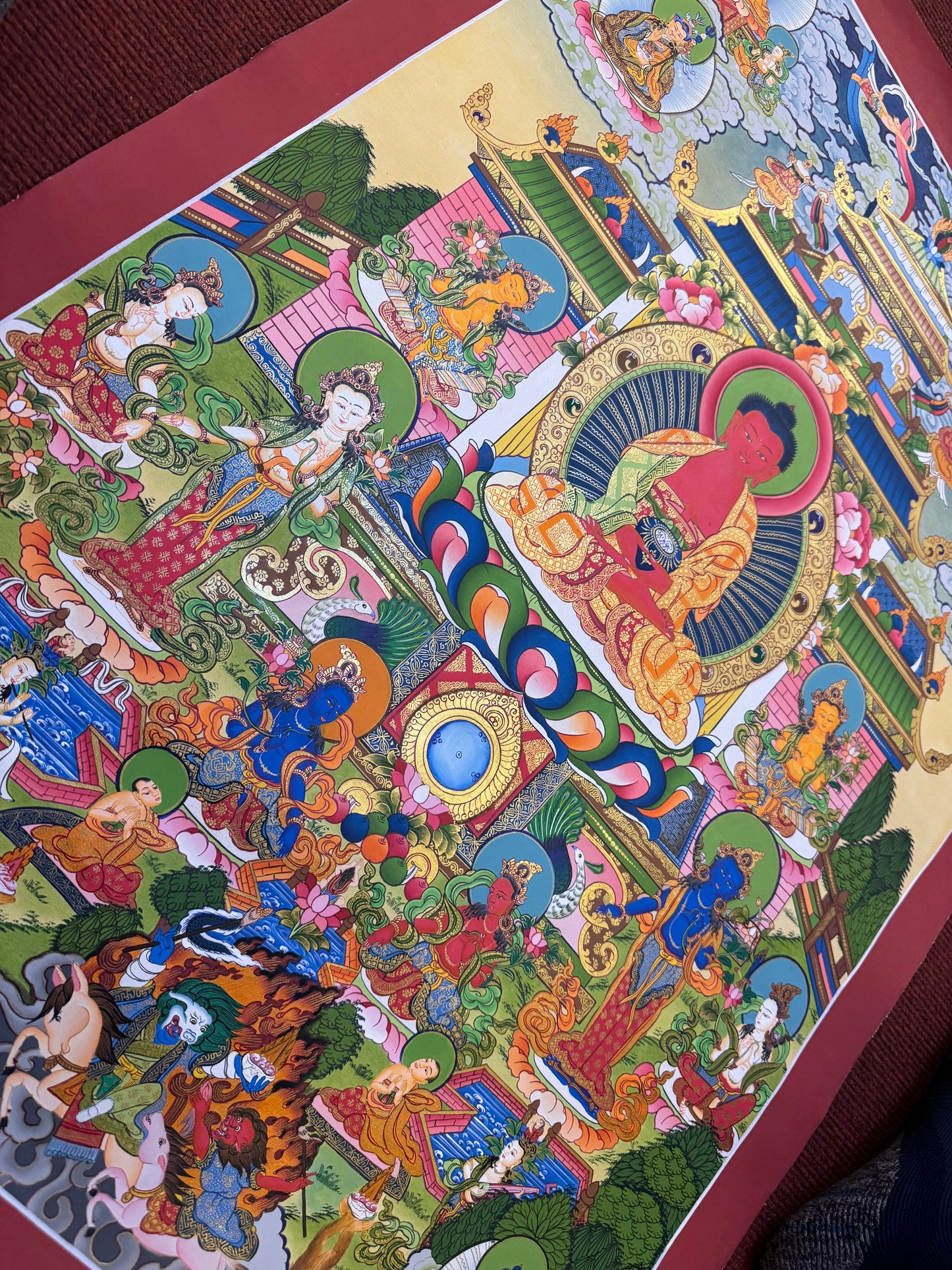 Amitabh Buddha Pure Land Thangka