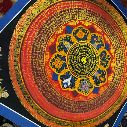 Tibetan Art Mantra mandala