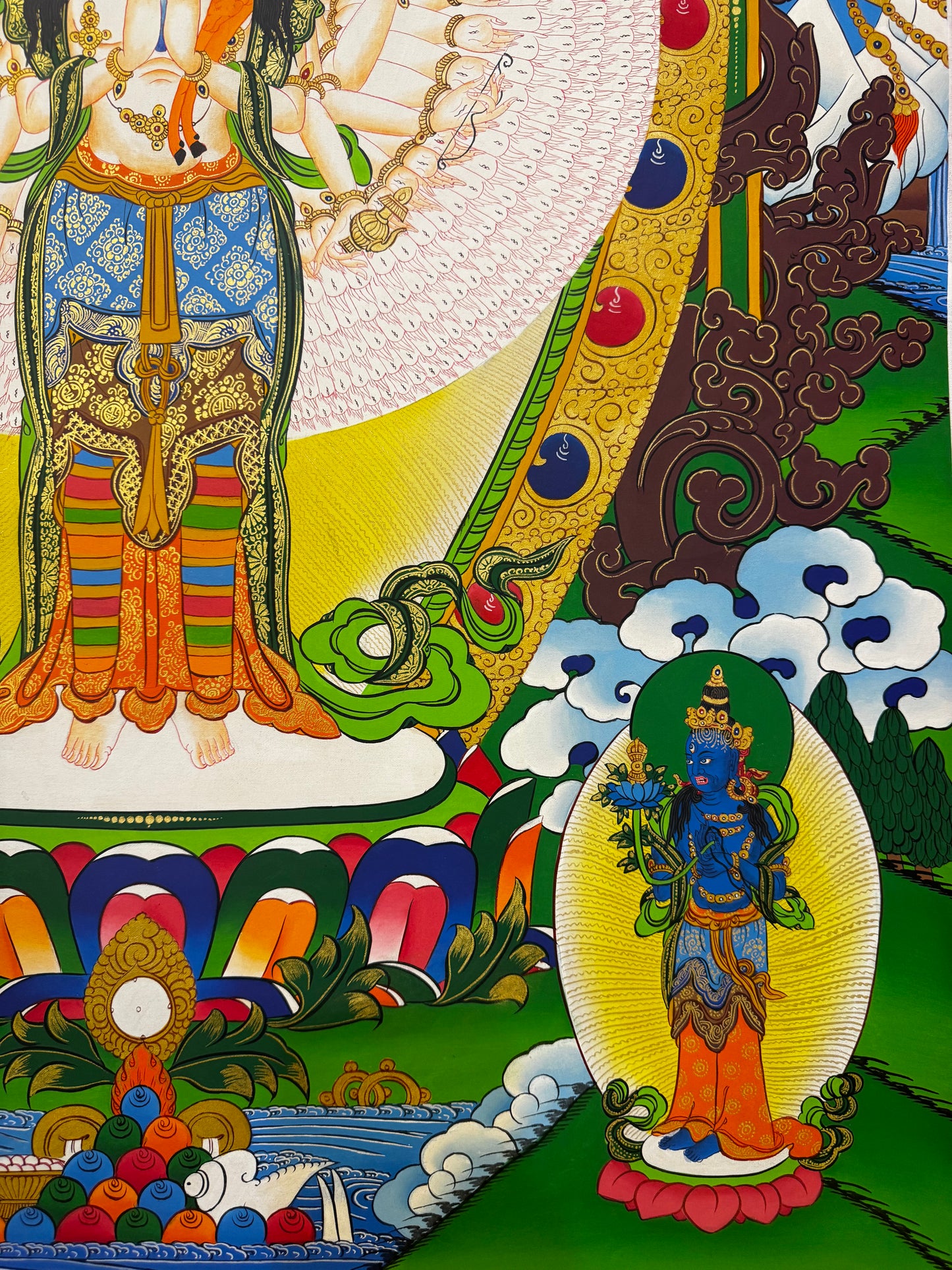 Original Hand-Painted Thangka Art Lokeshwor