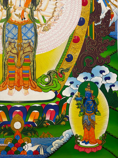 Original Hand-Painted Thangka Art Lokeshwor