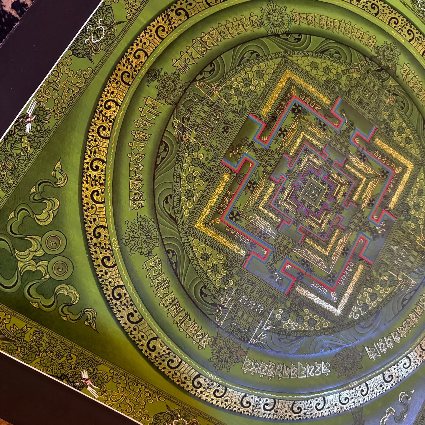 Beautiful Kalachakra Mandala Thangka Painting