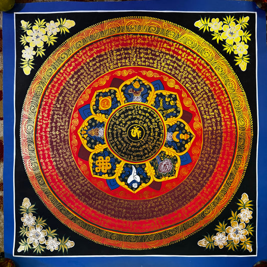 Tibetan Art Mantra mandala