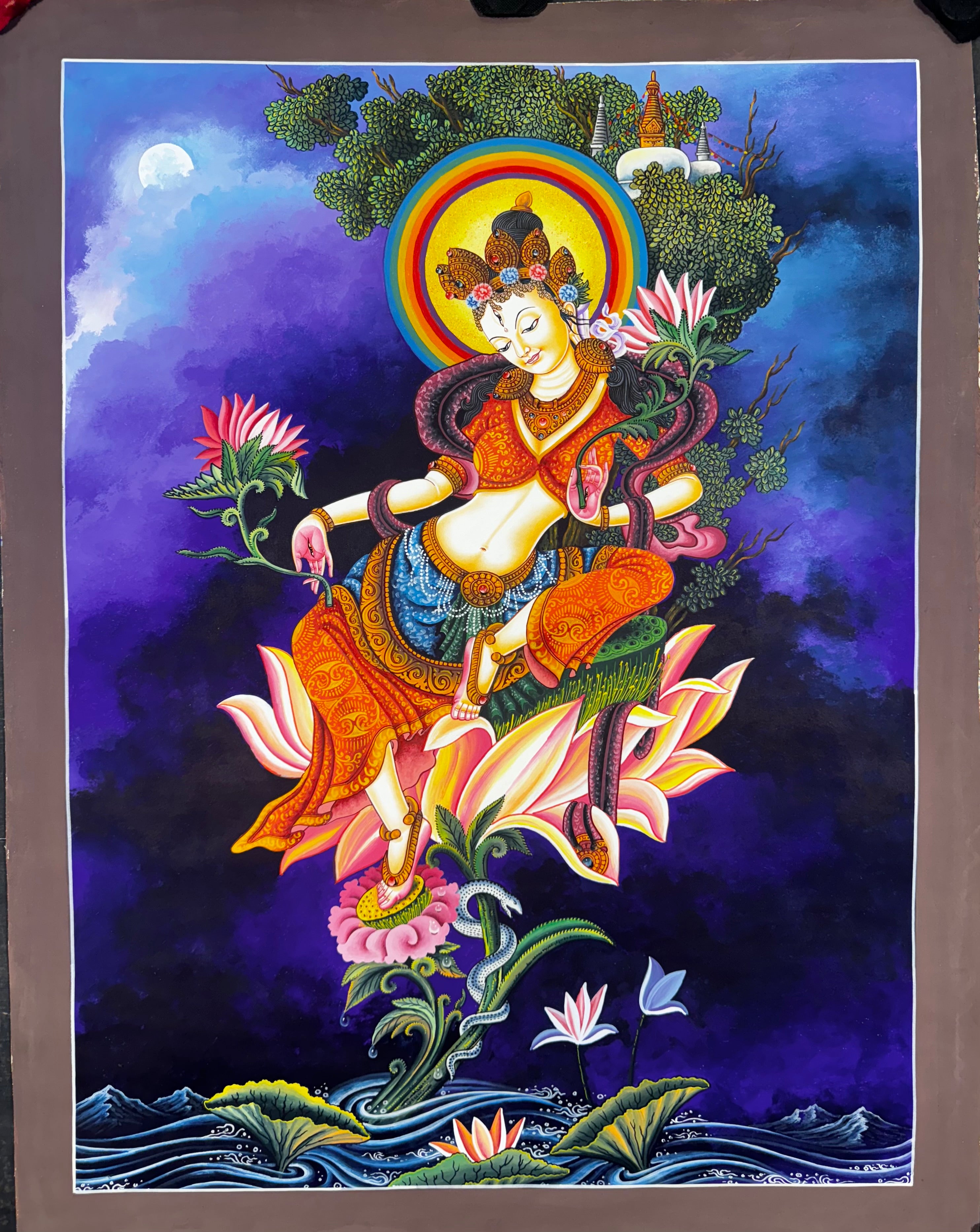 Special Newari Art White Tara (Mother of Compassion) – My Store