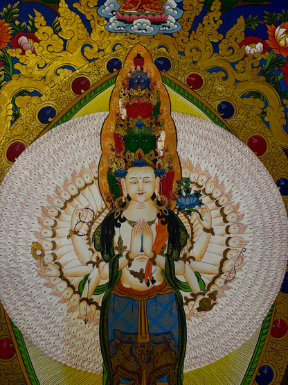 Original Hand-Painted Thangka Art Lokeshwor