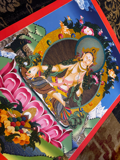 High quality Thangka painting, White Tara