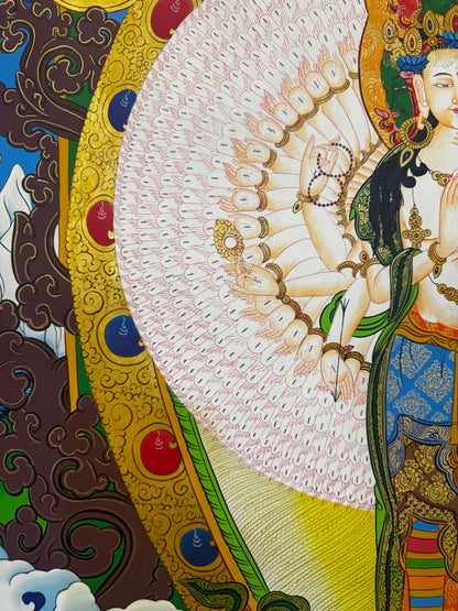 Original Hand-Painted Thangka Art Lokeshwor