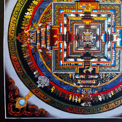 Beautiful Small Size Mandala/ Kalachakra Mandala ( WHEEL OF TIME )