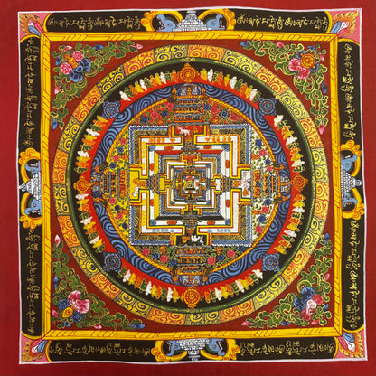 Beautiful Red Mandala/ Kalachakra Mandala