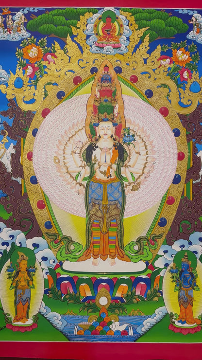 Original Hand-Painted Thangka Art Lokeshwor